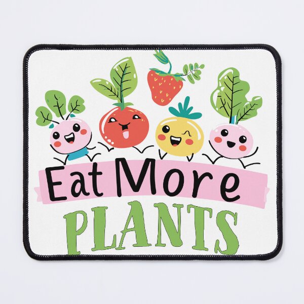 Item preview, Eat More Plants - Cute Characters Banner designed and sold by Mark Brown.