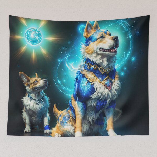 Item preview, Cosmic Canine Companions - Paws of the Universe designed and sold by Claude  Leblanc.