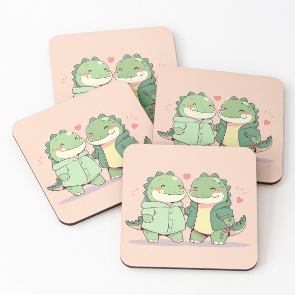 Item preview, Crocodile couple designed and sold by Newbie Art.