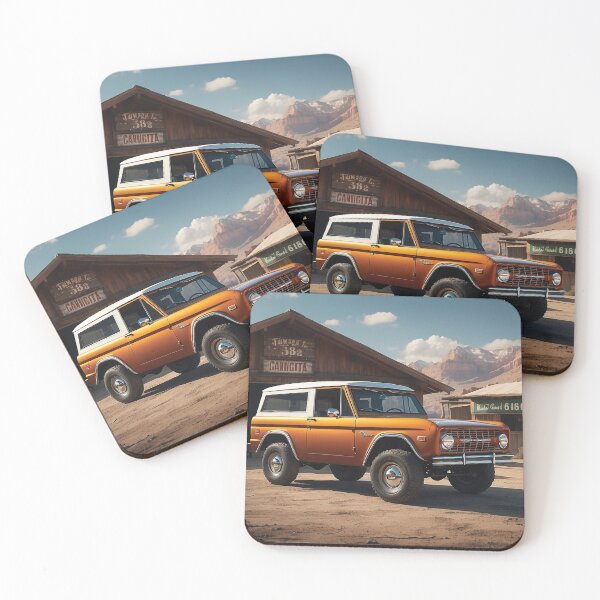 Item preview, Orange White 1968 Ford Bronco designed and sold by Random Designs.