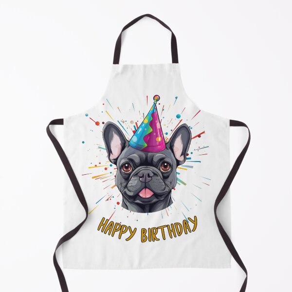 Item preview, Birthday French Bulldog Blue Gray - Happy Birthday! designed and sold by wotsthis.
