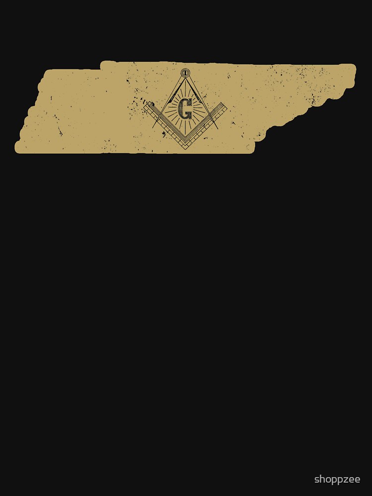 "Tennessee Freemason T Shirt With Masonic Symbols" T-shirt For Sale By ...