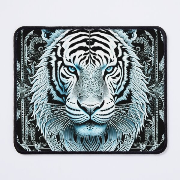 Item preview, White Bengal Blue Eyed Tiger designed and sold by HippieFarms11.