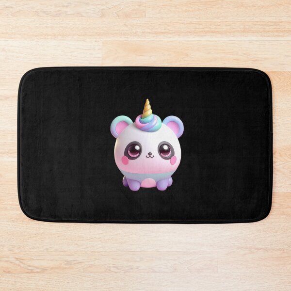 Item preview, 3D Cute Panda with Unicorn Horn, Kawaii Panda, Adorable Cute Panda designed and sold by SnuggleSafari.