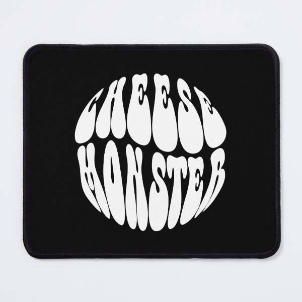 Item preview, Cheese Monster Text Monochrome Black designed and sold by Meepuruproject.