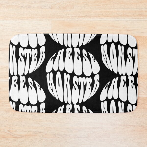 Item preview, Cheese Monster Text Monochrome Black designed and sold by Meepuruproject.