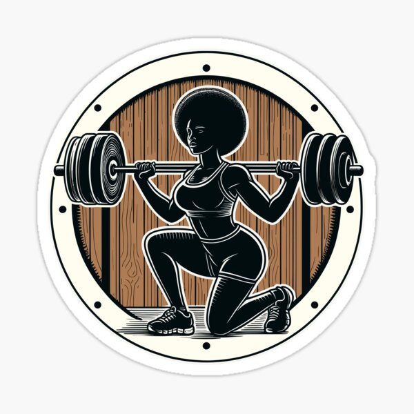 Item preview, Girl with afro in the gym designed and sold by Gacram.
