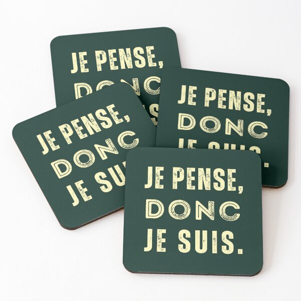 Item preview, René Descartes quote: Je pense, donc je suis. designed and sold by artbleed.
