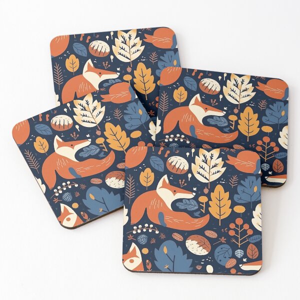 Item preview, Fox Nature Indie Minimalist Pattern designed and sold by notakename.