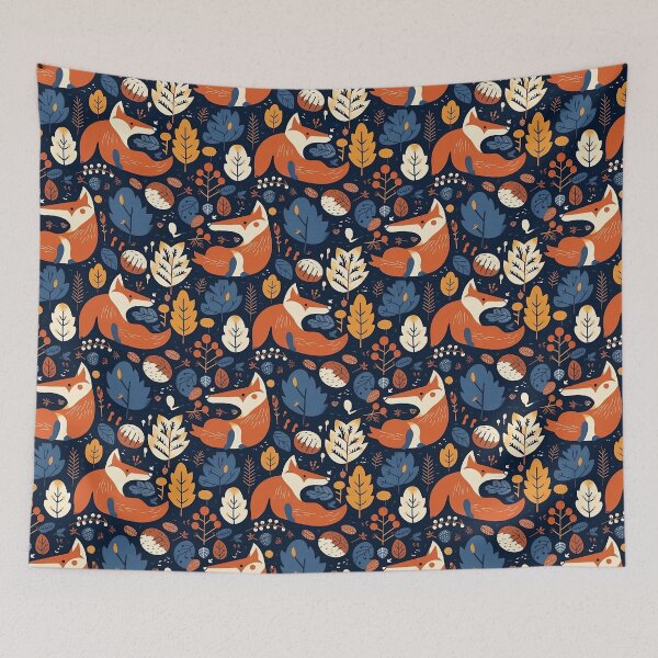 Item preview, Fox Nature Indie Minimalist Pattern designed and sold by notakename.