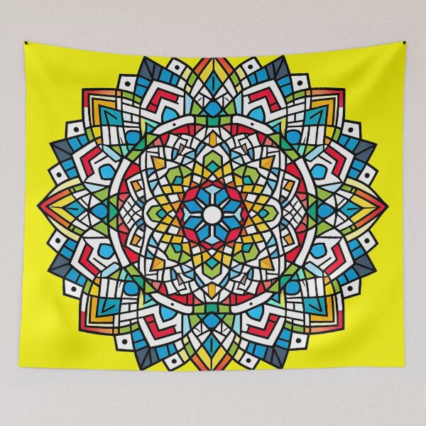 Item preview, Abstract colorful mandala designed and sold by REALDesign-Shop.