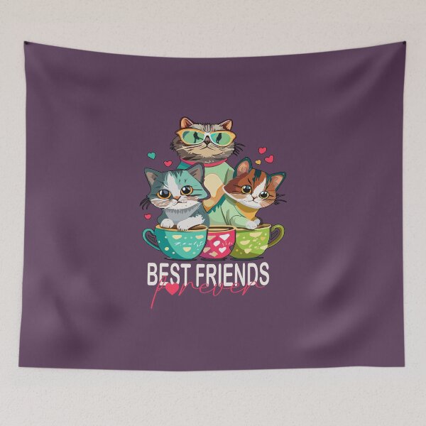 Item preview, Best Friends Forever Cats designed and sold by Verycutethings.