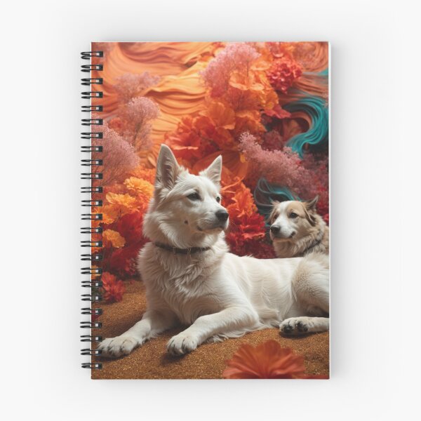 Item preview, Abstract Nature with Dogs in Vibrant Colors designed and sold by Enchanting Art Vista.