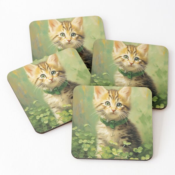 Item preview, St Patricks Day Cat designed and sold by SallieIrma.