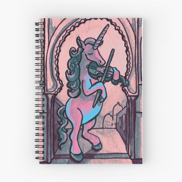 Item preview, Unicorn Plays Violin in the Heart of the City designed and sold by Katie Atkin.