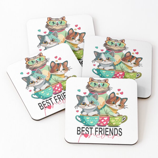 Item preview, Best Friends Forever Cats designed and sold by Verycutethings.