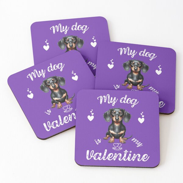 Item preview, My Dachshund is my Valentine designed and sold by TheMostLikely.
