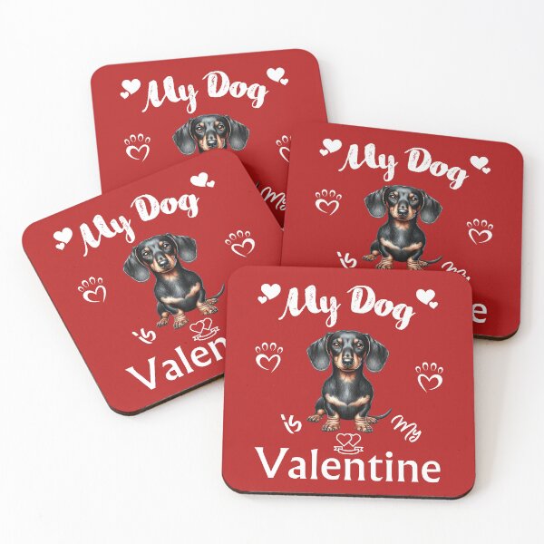 Item preview, My Dachshund is my Valentine designed and sold by TheMostLikely.