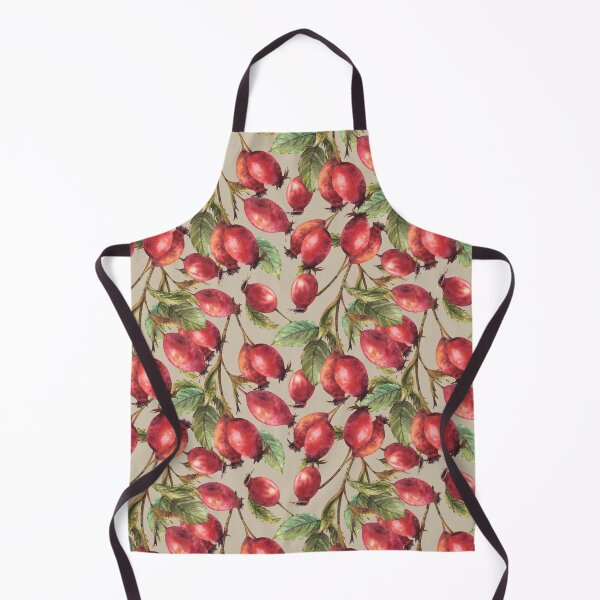 Item preview, Seamless pattern with rose hip branch, dog rose or briar fruits watercolor hand drawn designed and sold by BartolArt.