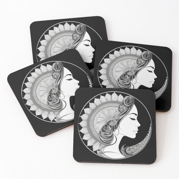 Item preview, a spiritual women with hair for pray designed and sold by JangmiHorang.