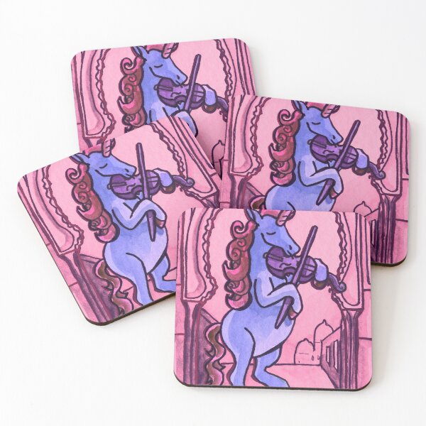 Item preview, Unicorn Plays Violin in the Heart of the City designed and sold by Katie Atkin.