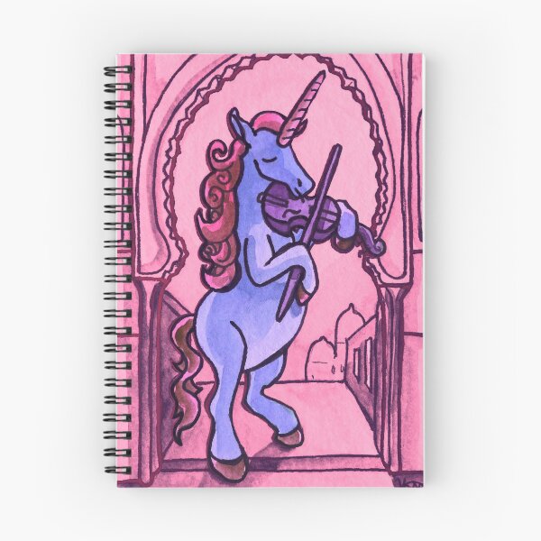 Item preview, Unicorn Plays Violin in the Heart of the City designed and sold by Katie Atkin.