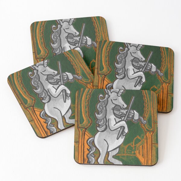 Item preview, Unicorn Plays Violin in the Heart of the City designed and sold by Katie Atkin.