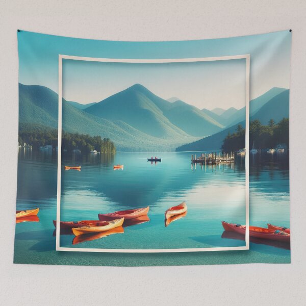 Item preview, Serene Summer at Lake Placid designed and sold by FIYARO.