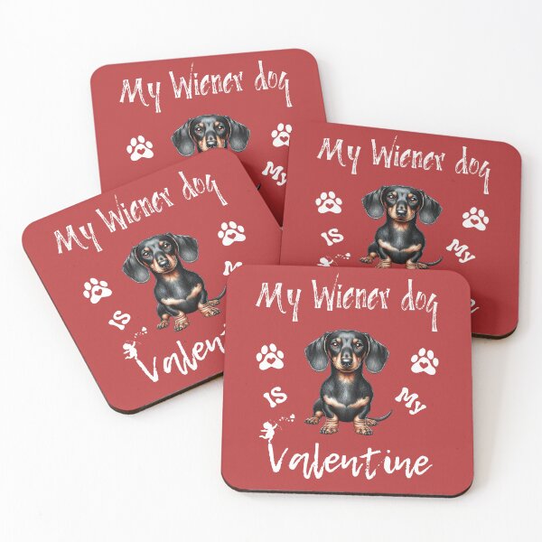 Item preview, My Dachshund is my Valentine designed and sold by TheMostLikely.