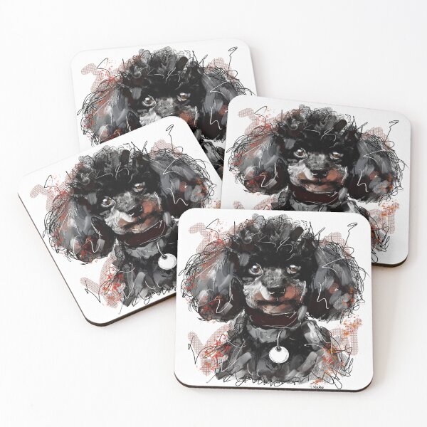 Item preview, Black Toy Poodle designed and sold by TraceyMackieArt.