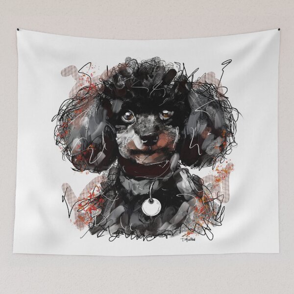 Item preview, Black Toy Poodle designed and sold by TraceyMackieArt.