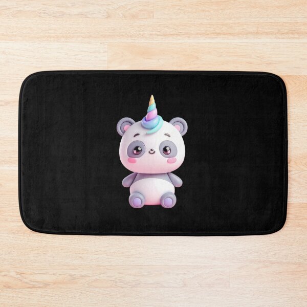 Item preview, 3D Cute Panda with Unicorn Horn, Kawaii Panda, Adorable Cute Panda designed and sold by SnuggleSafari.