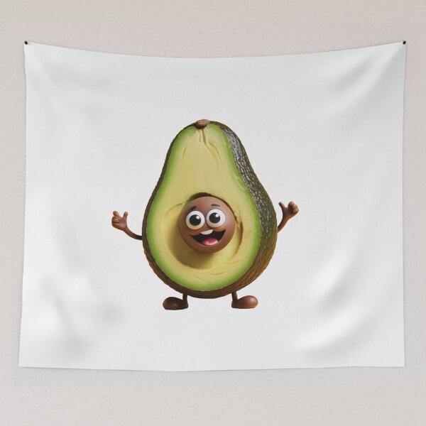 Item preview, Happy Avocado Character - A Fun Representation of Healthy Eating designed and sold by DotsAndDesigns.