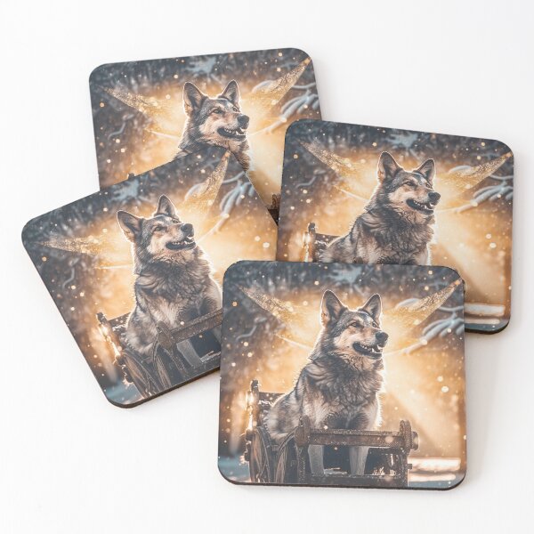 Item preview, Tamaskan Wolfdog In A Magical Forest designed and sold by Nocturne  Paws.