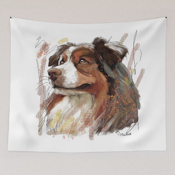 Item preview, Aussie Shepherd designed and sold by TraceyMackieArt.