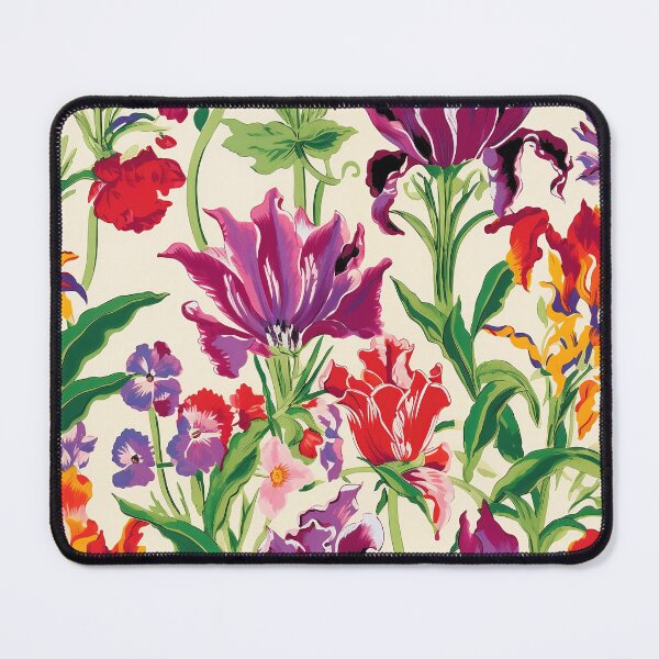 Item preview, Tulip Tile 01: Goblet of Springtime Sunshine in a Blooming Rainbow of Spiraling Blooms designed and sold by TheBrainArt.