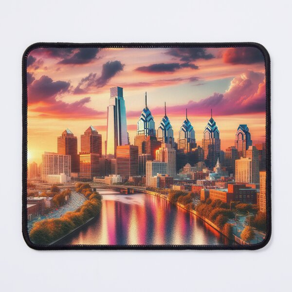 Item preview, Sunset Over Philadelphia Skyline designed and sold by FIYARO.