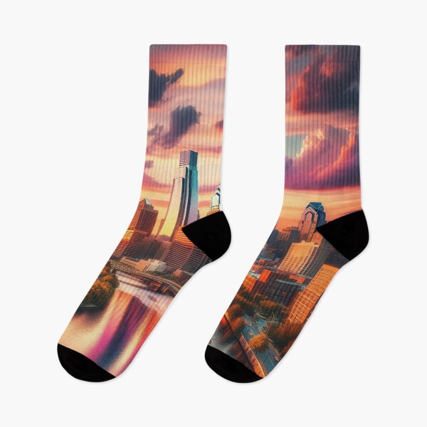Item preview, Sunset Over Philadelphia Skyline designed and sold by FIYARO.