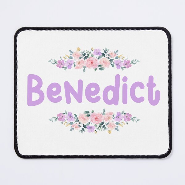 Item preview, Purple Flower Benedict Name Label designed and sold by NormadWorld.