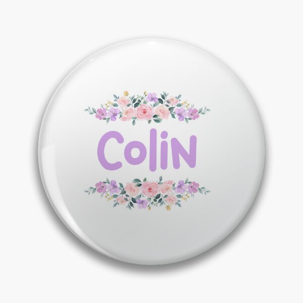 Item preview, Purple Flower Colin Name Label designed and sold by NormadWorld.
