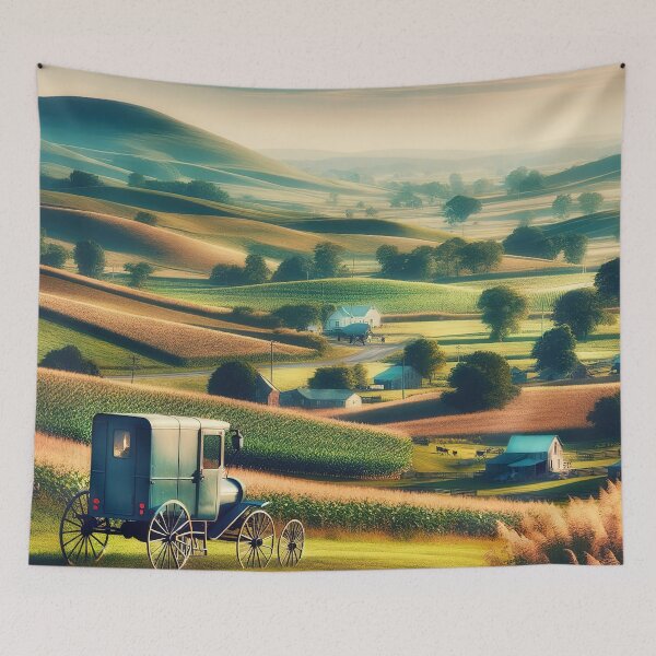 Item preview, Peaceful Amish Countryside designed and sold by FIYARO.