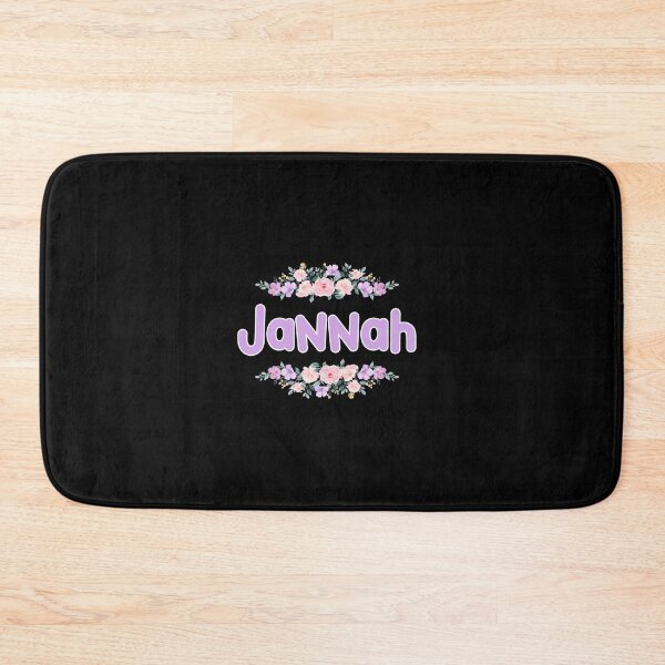 Item preview, Purple Flower Jannah Name Label (Black) designed and sold by NormadWorld.
