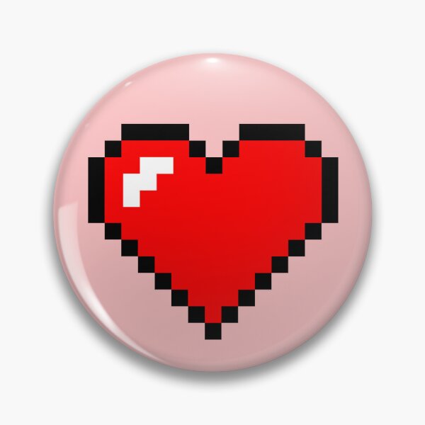 Item preview, Pixel Heart Red Valentines Romantic Design  designed and sold by riadesignstore.