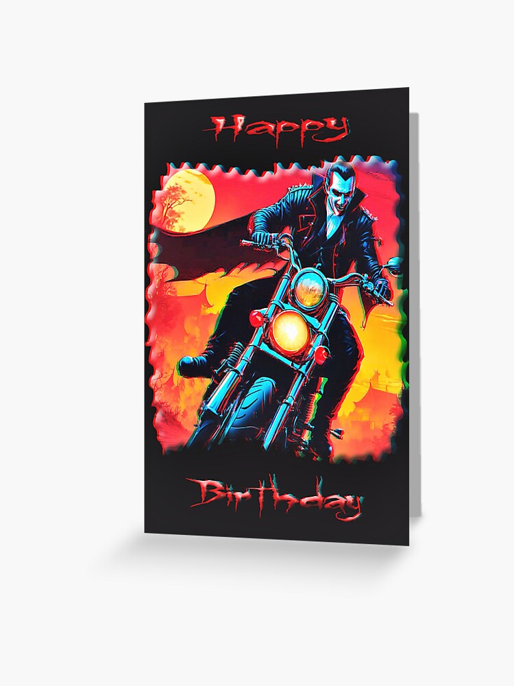 Greeting Card, Happy Birthday (3D) designed and sold by GothCardz