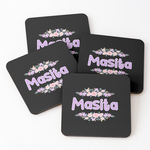 Item preview, Purple Flower Masita Name Label (Black) designed and sold by NormadWorld.