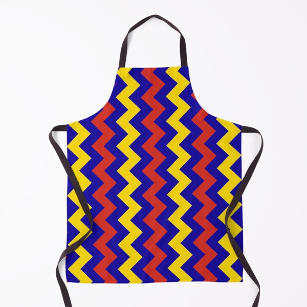 Item preview, Blue Yellow Red Andorra Tricolor Zigzag Line Chevron Catalan Language Small Nation Pride Flag Pattern designed and sold by PenguinForests.