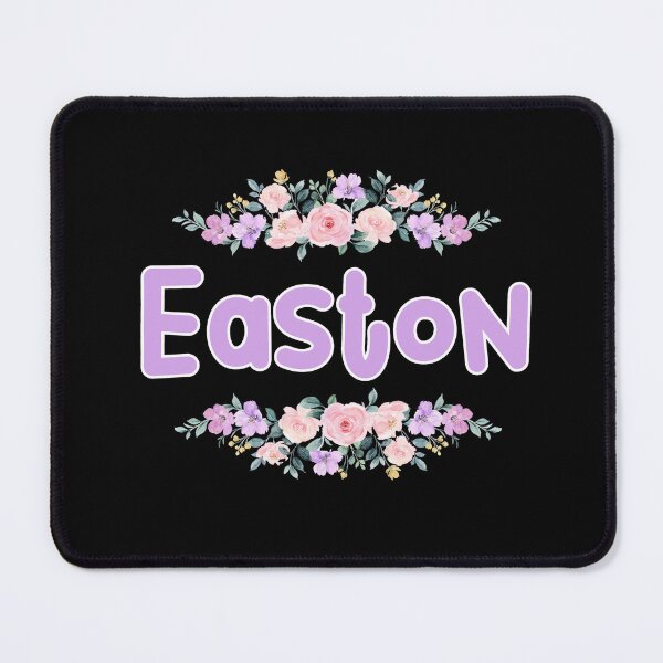 Item preview, Purple Flower Easton Name Label (Black) designed and sold by NormadWorld.