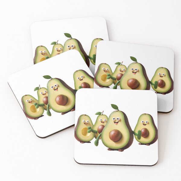 Item preview, Happy Avocado Family - A Delightful Illustration designed and sold by DotsAndDesigns.