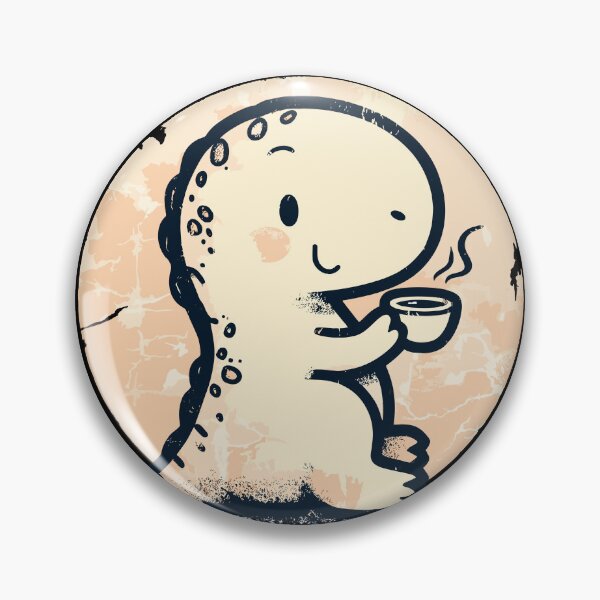 Item preview, Retro Vintage Kawaii Tea rex designed and sold by TomFrontierArt.