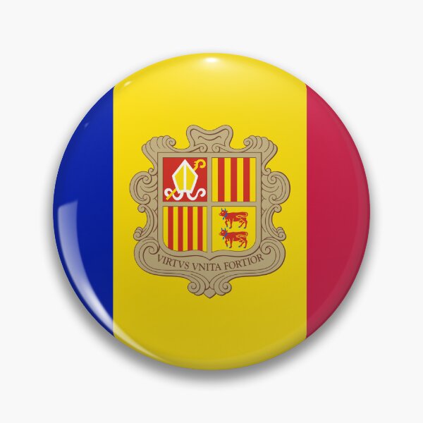 Item preview, Andorran Elegance: A Striking Flag-inspired Design,Elevate Your Style with National Pride designed and sold by sticky10.
